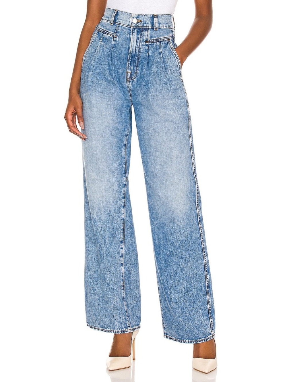GRLFRND Morgan Pleated High Rise
